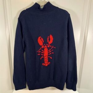 Classic Prep Children’s Wear Boys Navy Lobster Sweater Size 6
